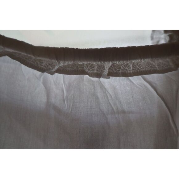 Old Navy Women's Sz M White Sleeveless Ruffle Neck Tiered Midi Sundress - Picture 11 of 12